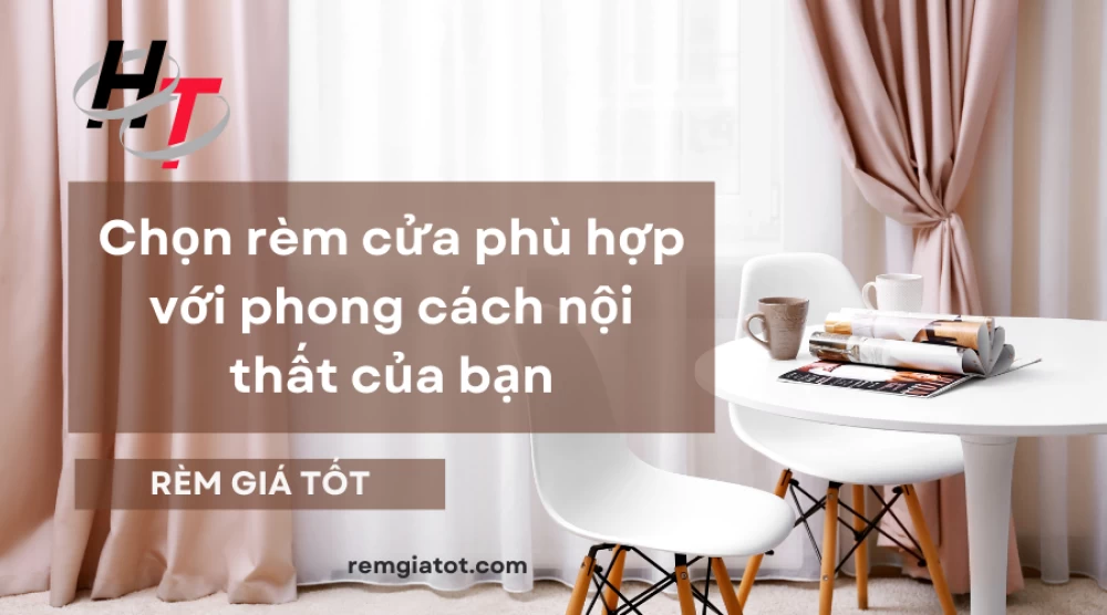 Chọn rèm cửa phù hợp với phong cách nội thất của bạn